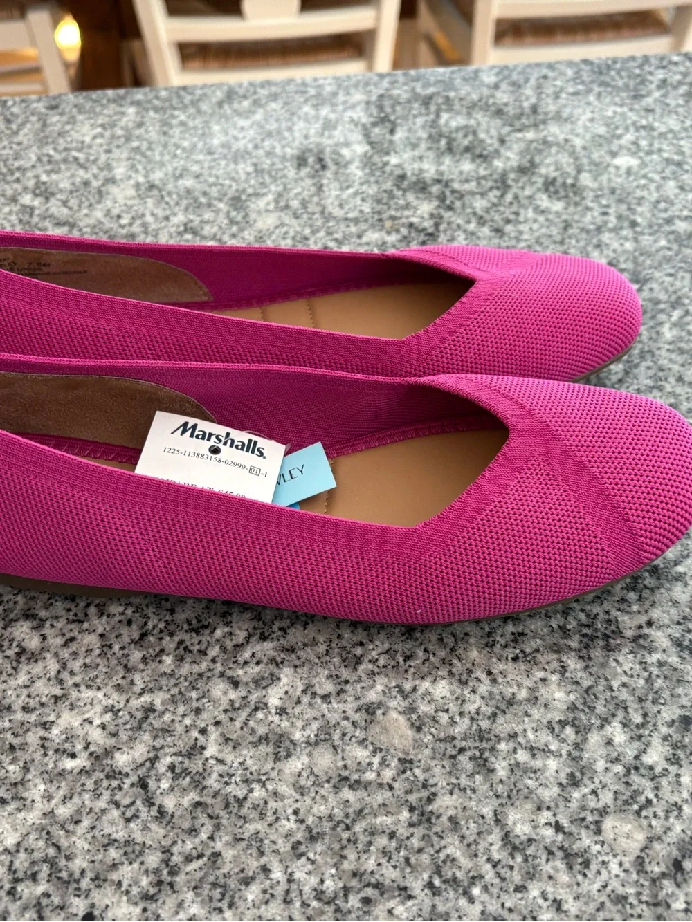 Cynthia Rowley Comfort Knit Ballet Flats - Pink